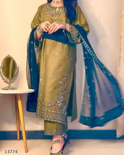 Three-Piece Salwar Kameez Collection | Elegant Ethnic Wear for Festive & Party Occasions