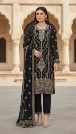Premium Pakistani-Inspired Stitched 3-Piece Set