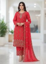 Premium Pakistani-Inspired Stitched 3-Piece Set